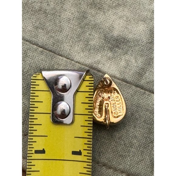 Nolan Miller Gold Tone Crystal Teardrop Earrings Pierced - Picture 7 of 7